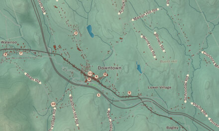 Beautifully Detailed Map of Warner, New Hampshire