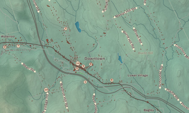Beautifully Detailed Map of Warner, New Hampshire