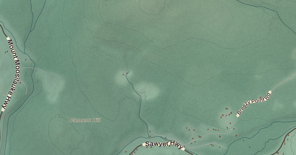 Beautifully Detailed Map of Warren, New Hampshire
