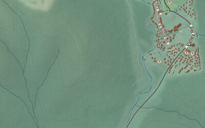 Beautifully Detailed Map of Waterville Valley, New Hampshire