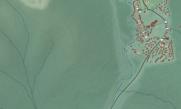Beautifully Detailed Map of Waterville Valley, New Hampshire