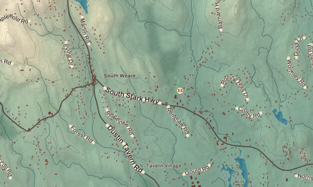 Beautifully Detailed Map of Weare, New Hampshire