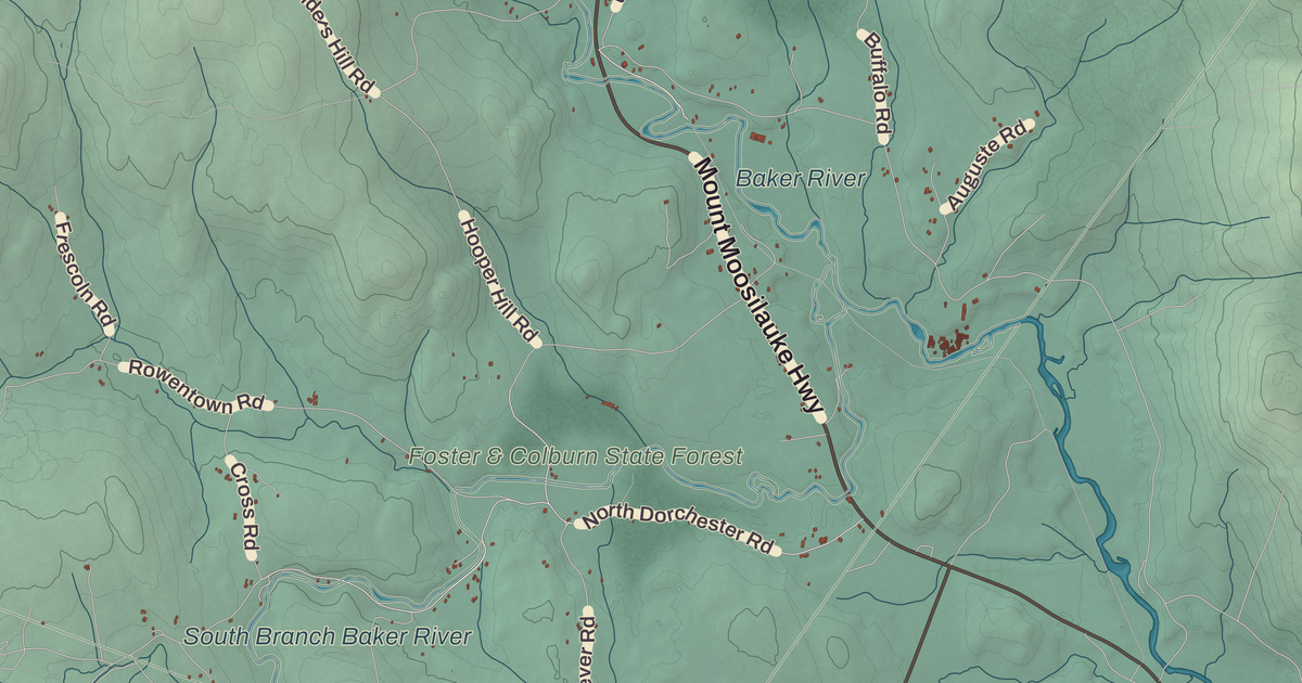 Beautifully Detailed Map of Wentworth, New Hampshire