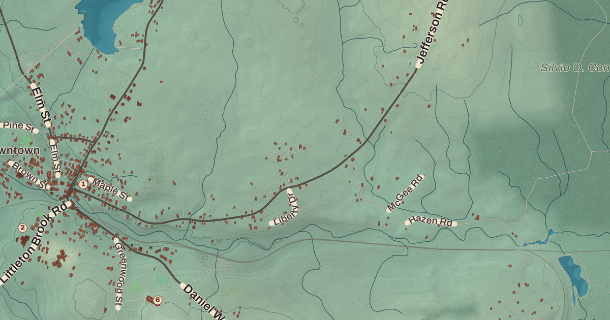 Beautifully Detailed Map of Whitefield, New Hampshire