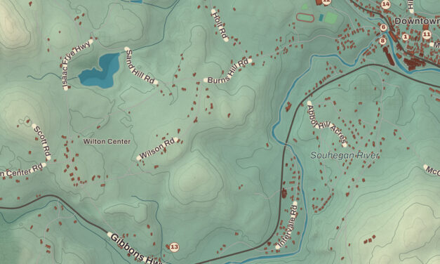 Beautifully Detailed Map of Wilton, New Hampshire