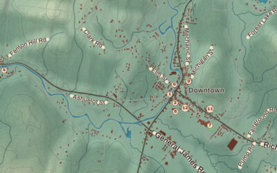 Beautifully Detailed Map of Winchester, New Hampshire