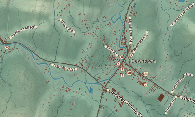 Beautifully Detailed Map of Winchester, New Hampshire