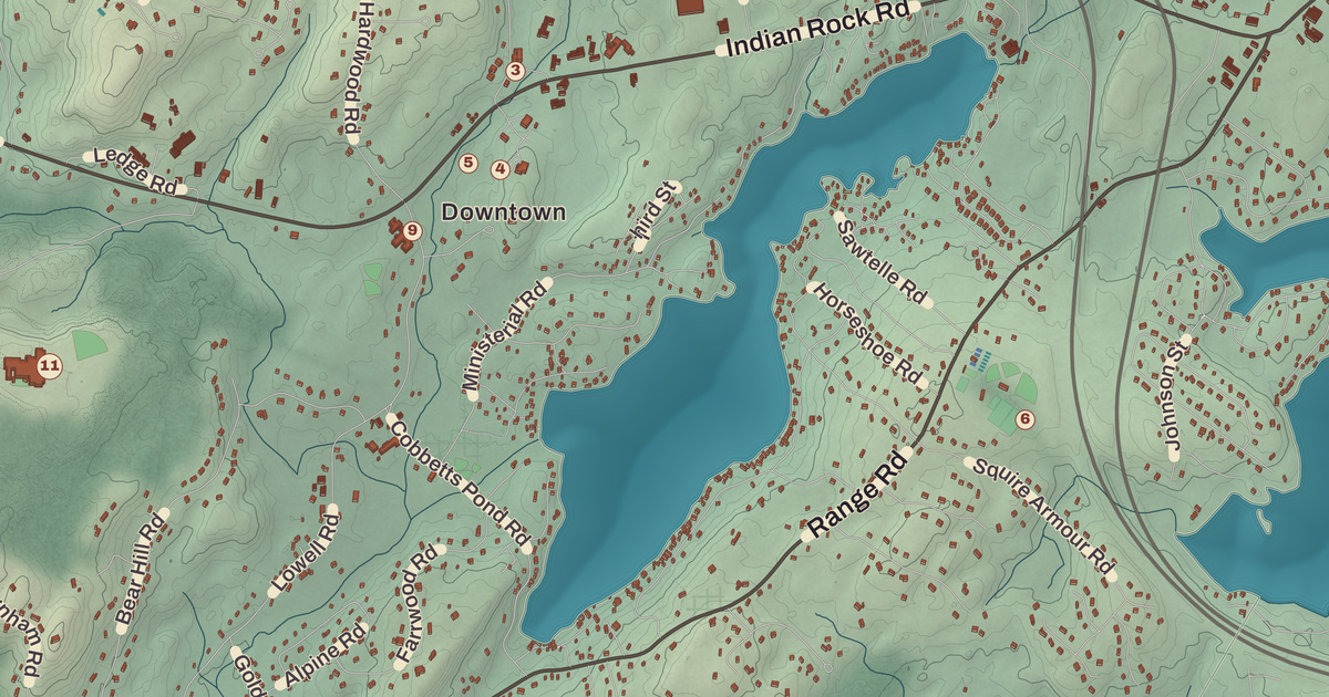 Beautifully Detailed Map of Windham, New Hampshire