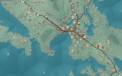 Beautifully Detailed Map of Wolfeboro, New Hampshire