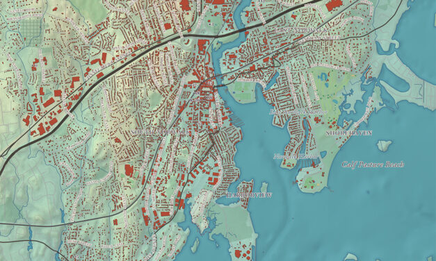 Beautifully Detailed Map of Norwalk, Connecticut