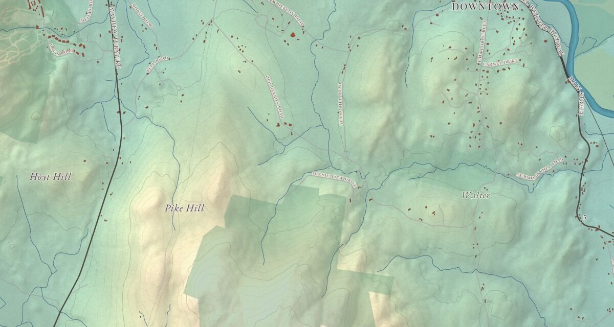 Beautifully Detailed Map of Plymouth, New Hampshire