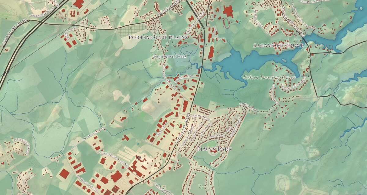 Beautifully Detailed Map of Portsmouth, New Hampshire