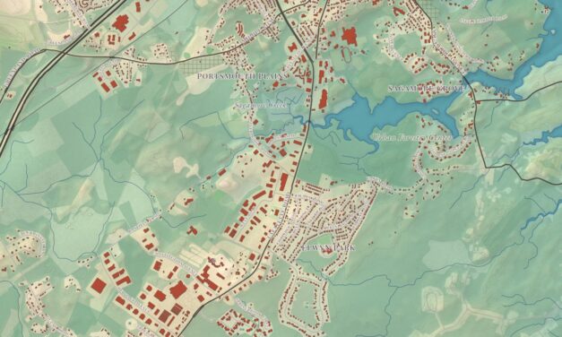 Beautifully Detailed Map of Portsmouth, New Hampshire