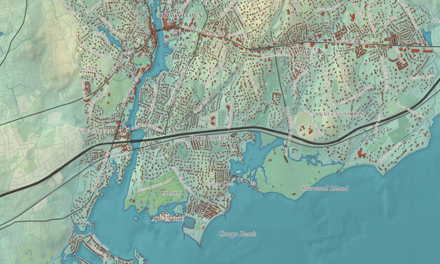 Beautifully Detailed Map of Westport, Connecticut