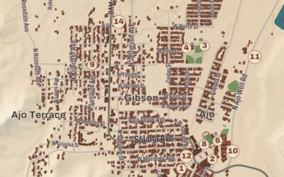 Beautifully Detailed Map of Ajo, Arizona