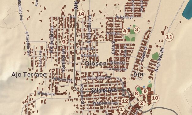 Beautifully Detailed Map of Ajo, Arizona