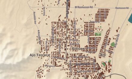 Beautifully Detailed Map of Ajo, Arizona