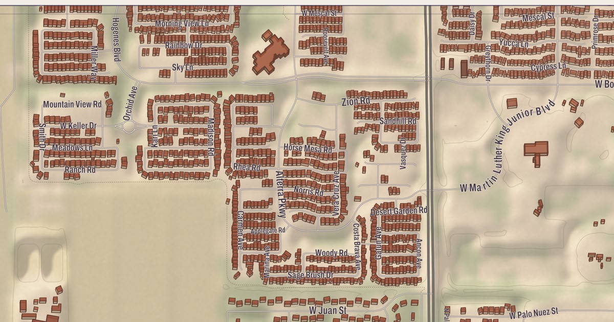 Beautifully Detailed Map of Ak-Chin Indian Community, Arizona