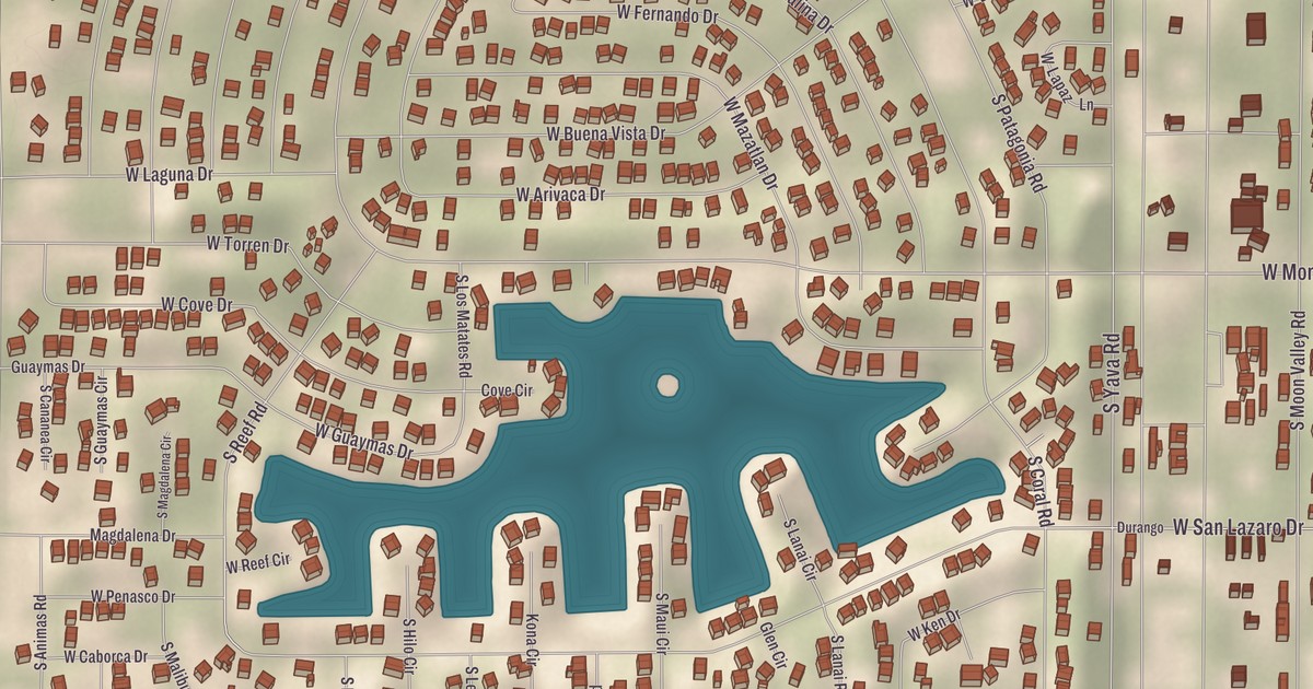 Beautifully Detailed Map of Arizona City, Arizona