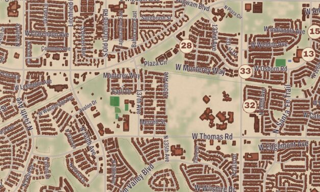 Beautifully Detailed Map of Avondale, Arizona