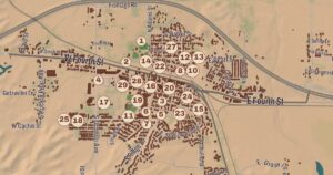 Benson, Arizona map detail