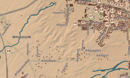 Beautifully Detailed Map of Benson, Arizona