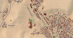 Bisbee, Arizona map detail