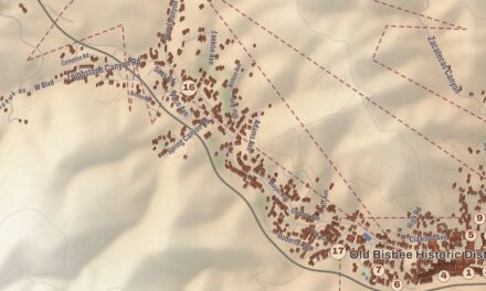 Beautifully Detailed Map of Bisbee, Arizona