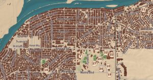 Bullhead City, Arizona map detail
