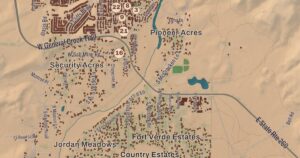 Camp Verde, Arizona map detail