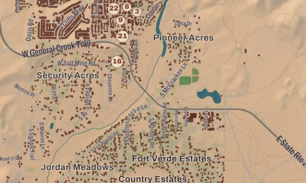 Beautifully Detailed Map of Camp Verde, Arizona