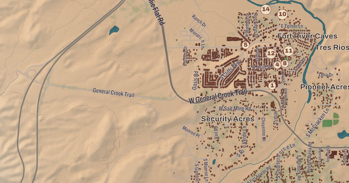 Beautifully Detailed Map of Camp Verde, Arizona