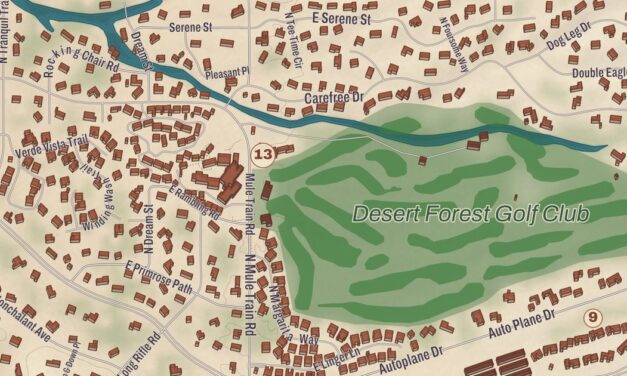 Beautifully Detailed Map of Carefree, Arizona