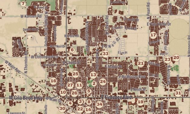 Beautifully Detailed Map of Casa Grande, Arizona