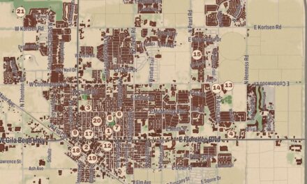 Beautifully Detailed Map of Casa Grande, Arizona