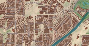 Casas Adobes, Arizona map detail