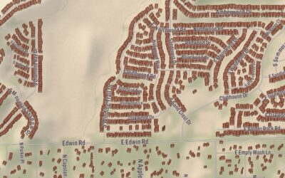 Beautifully Detailed Map of Catalina, Arizona