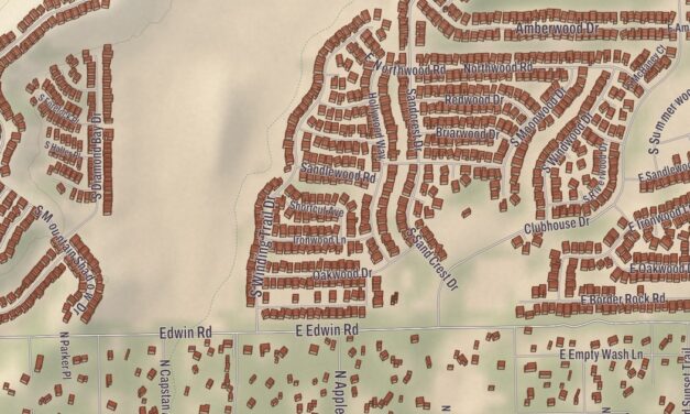 Beautifully Detailed Map of Catalina, Arizona