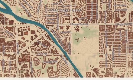 Beautifully Detailed Map of Catalina Foothills, Arizona