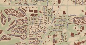 Cave Creek, Arizona map detail