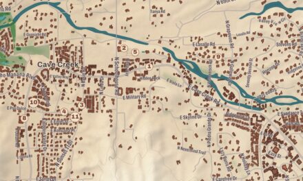 Beautifully Detailed Map of Cave Creek, Arizona