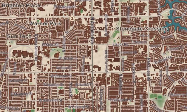 Beautifully Detailed Map of Chandler, Arizona