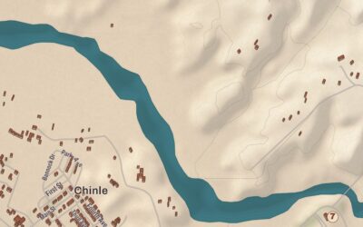 Beautifully Detailed Map of Chinle, Arizona