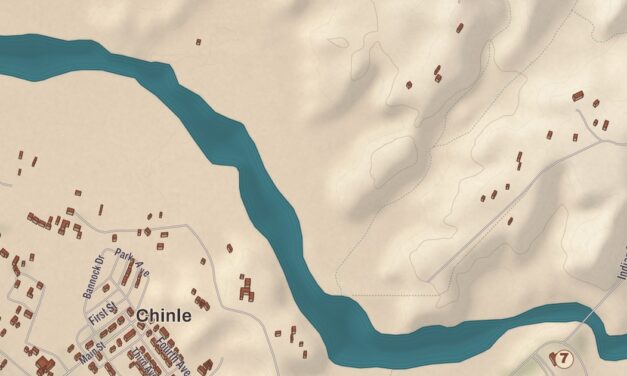 Beautifully Detailed Map of Chinle, Arizona