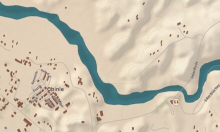 Beautifully Detailed Map of Chinle, Arizona