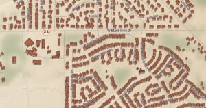 Clarkdale, Arizona map detail