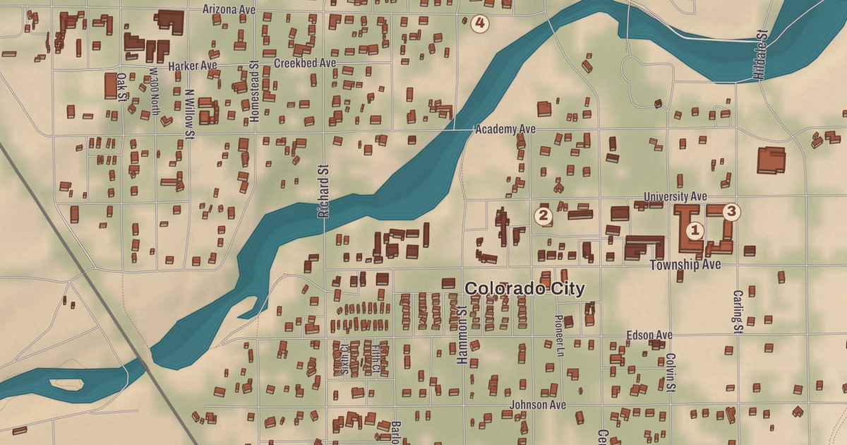 Beautifully Detailed Map of Colorado City, Arizona