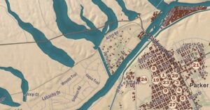 Colorado River Indian Tribes, Arizona map detail
