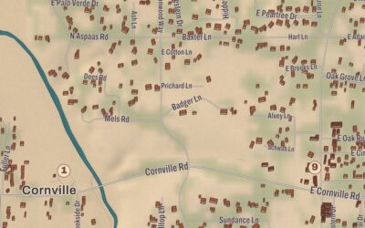 Beautifully Detailed Map of Cornville, Arizona