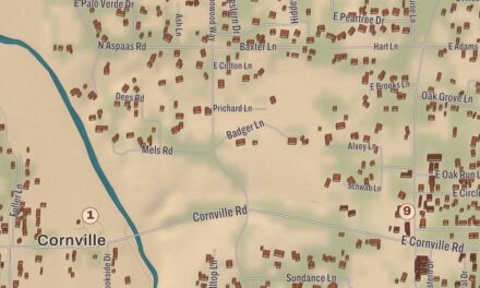 Beautifully Detailed Map of Cornville, Arizona